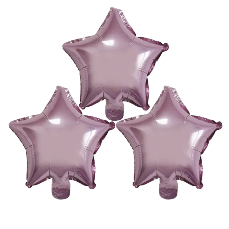 Globos Foil Estrella 25 cm — Pack 3 uds