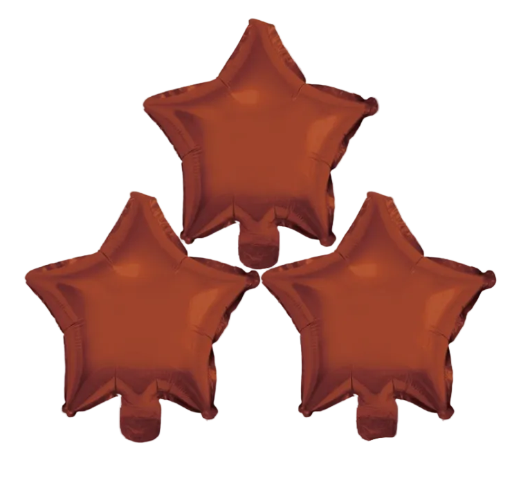 Globos Foil Estrella 25 cm — Pack 3 uds