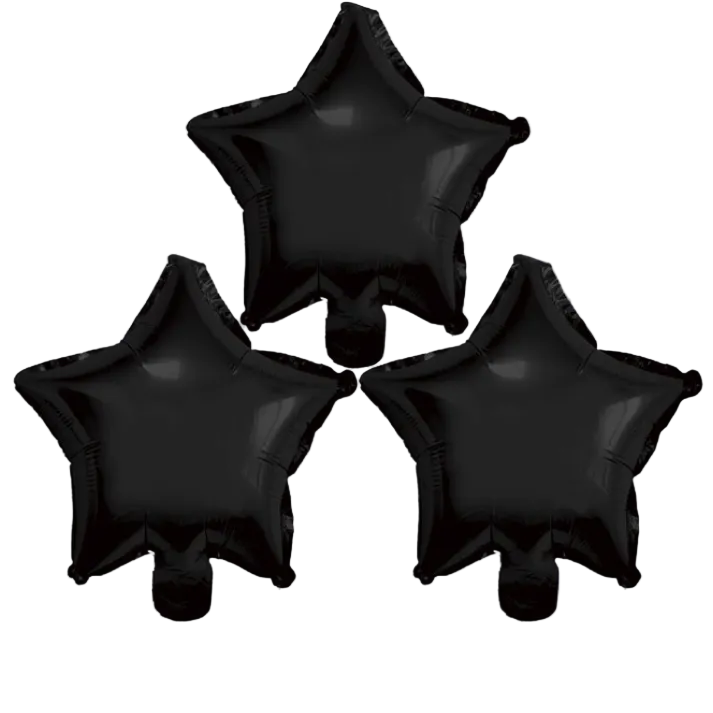 Globos Foil Estrella 25 cm — Pack 3 uds