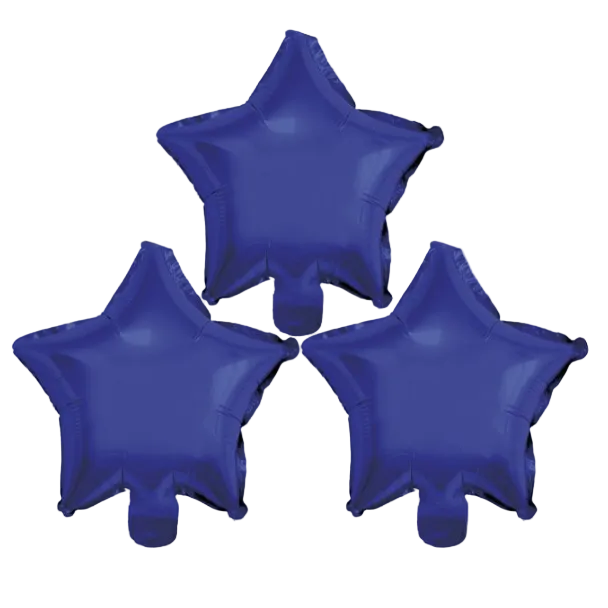 Globos Foil Estrella 25 cm — Pack 3 uds