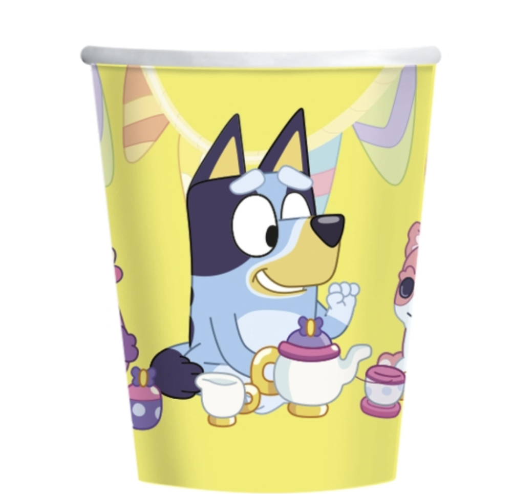 Vasos Papel Bluey 266ml 8uds
