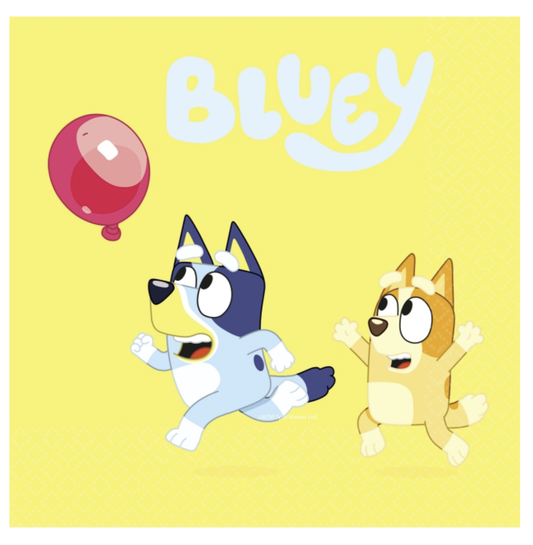 Servilletas Bluey 33x33cm 16uds