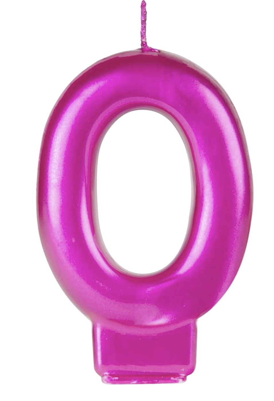 Vela Número 0-9 Rosa Fucsia 9cm