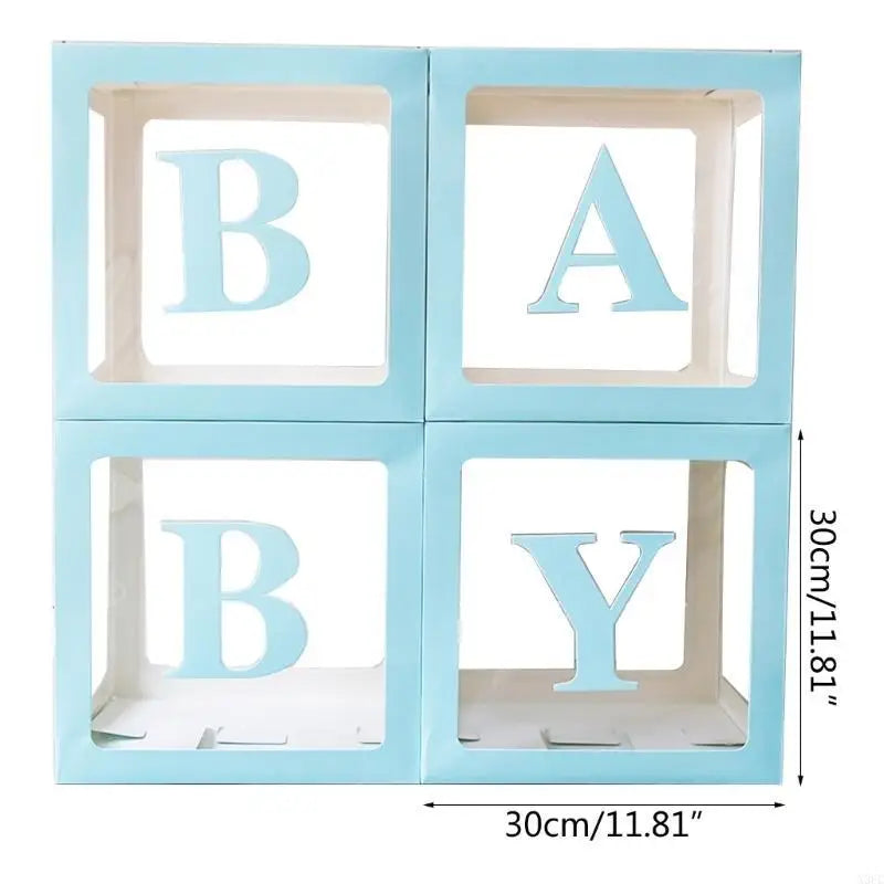 Cajas Decorativas "LOVE" para Boda y Eventos 30x30 cm,Set 4 uds