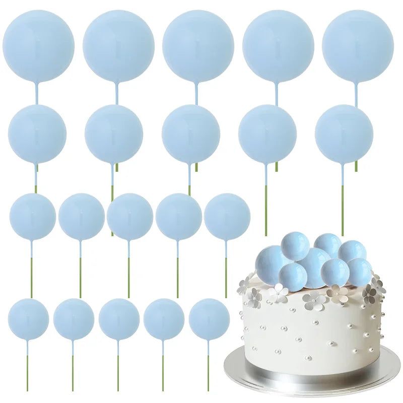 Bolas Decorativas para Tartas | 20 pcs | Multicolor