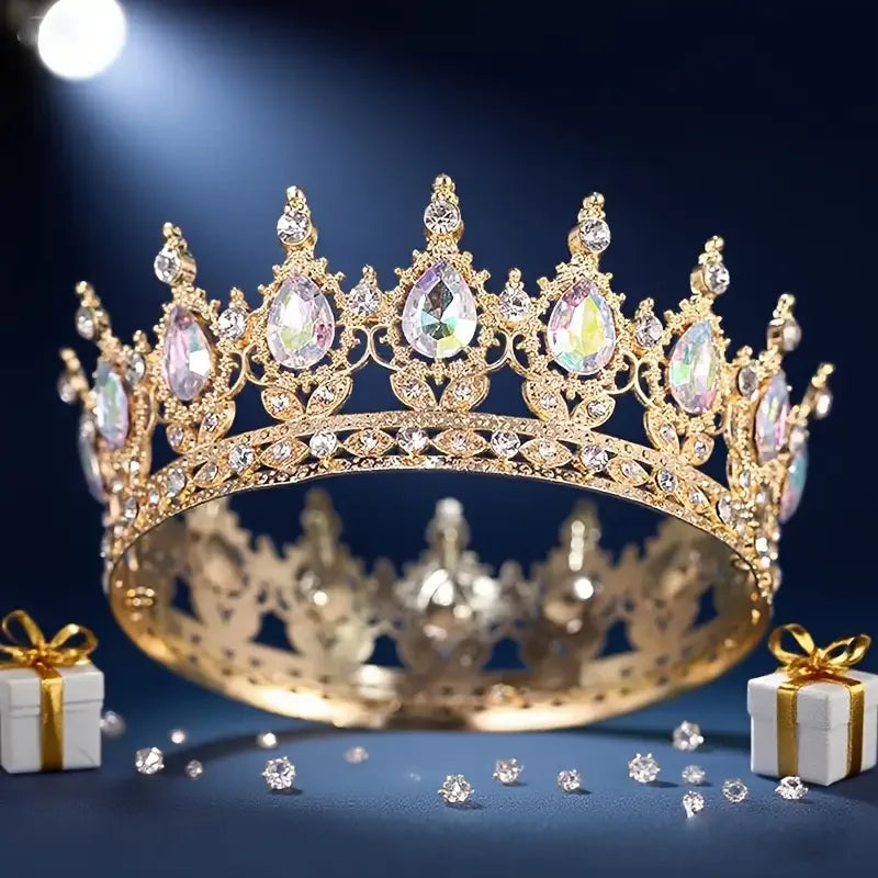 Corona Barroca de Diamantes de Imitación 12cm