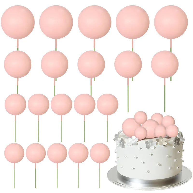 Bolas Decorativas para Tartas | 20 pcs | Multicolor