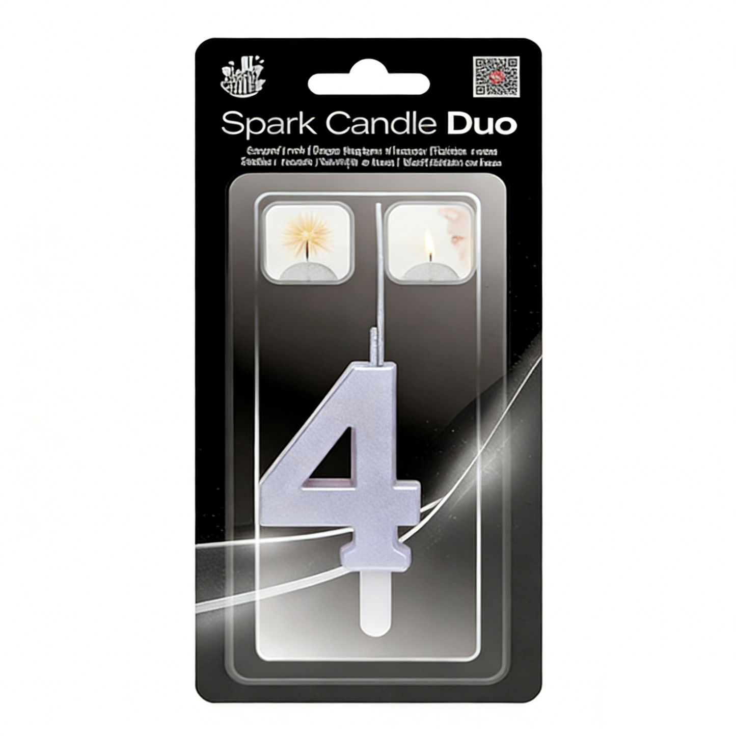 Bengala Número 0-9 Plata 7cm - Sparkler Vela Cumpleaños