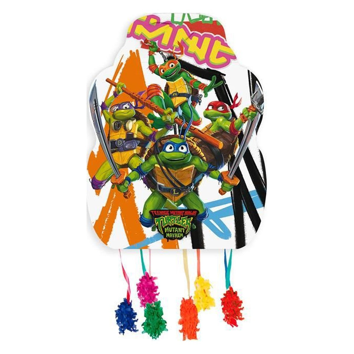 Piñata Tortugas Ninja Caos Mutante grafiti