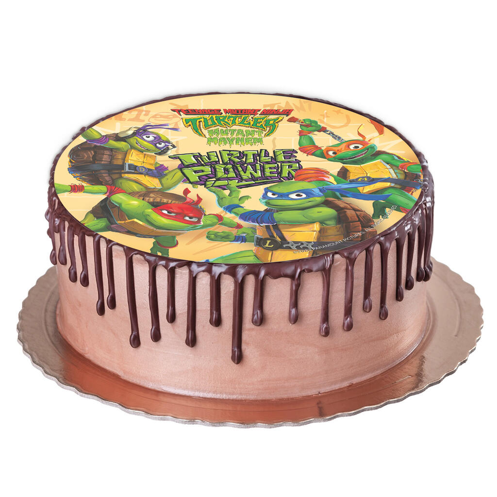 Oblea Comestible Ninja Turtles para Tarta | deKora 20cm