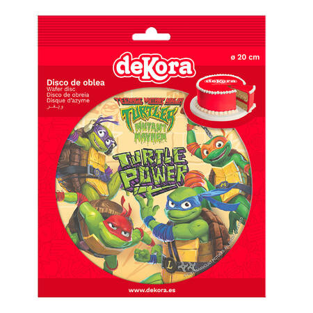 Oblea Comestible Ninja Turtles para Tarta | deKora 20cm