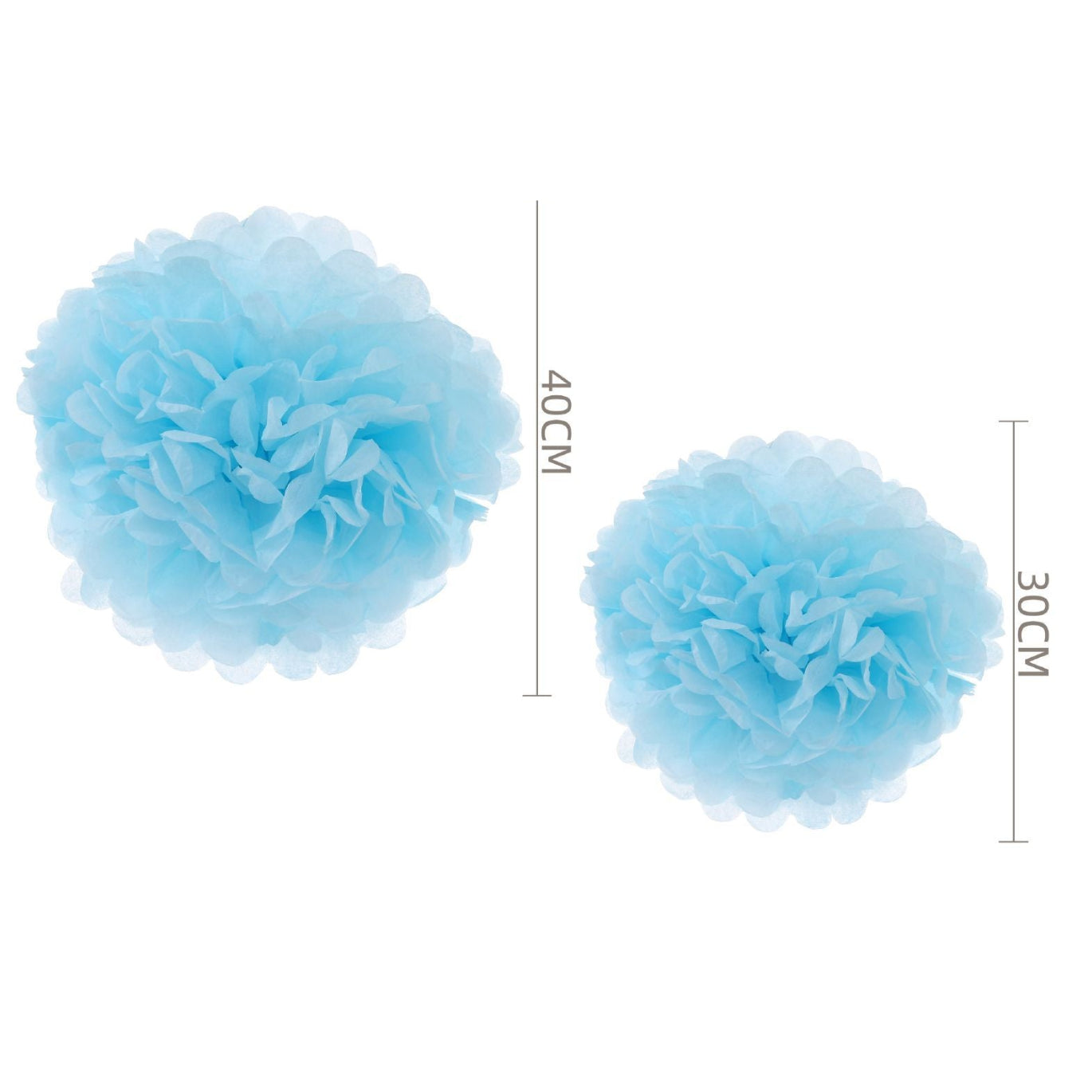 Pompones de Papel 20cm Pack 2 unidades Varios Colores