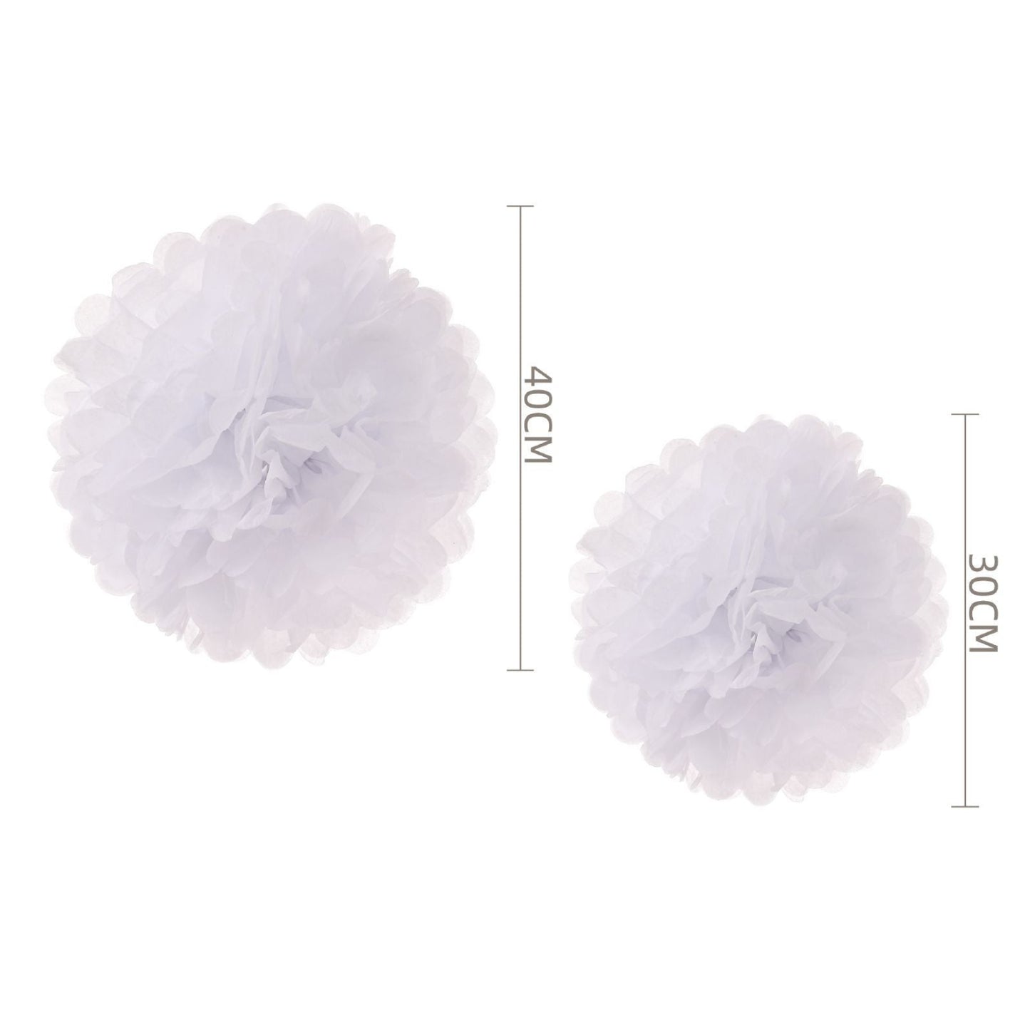 Pompones de Papel 20cm Pack 2 unidades Varios Colores