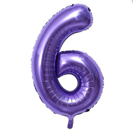 Globo Foil Número Gigante 100 cm (40") Morado Oscuro