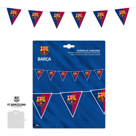 Guirnalda Banderines Triangulares FC Barcelona