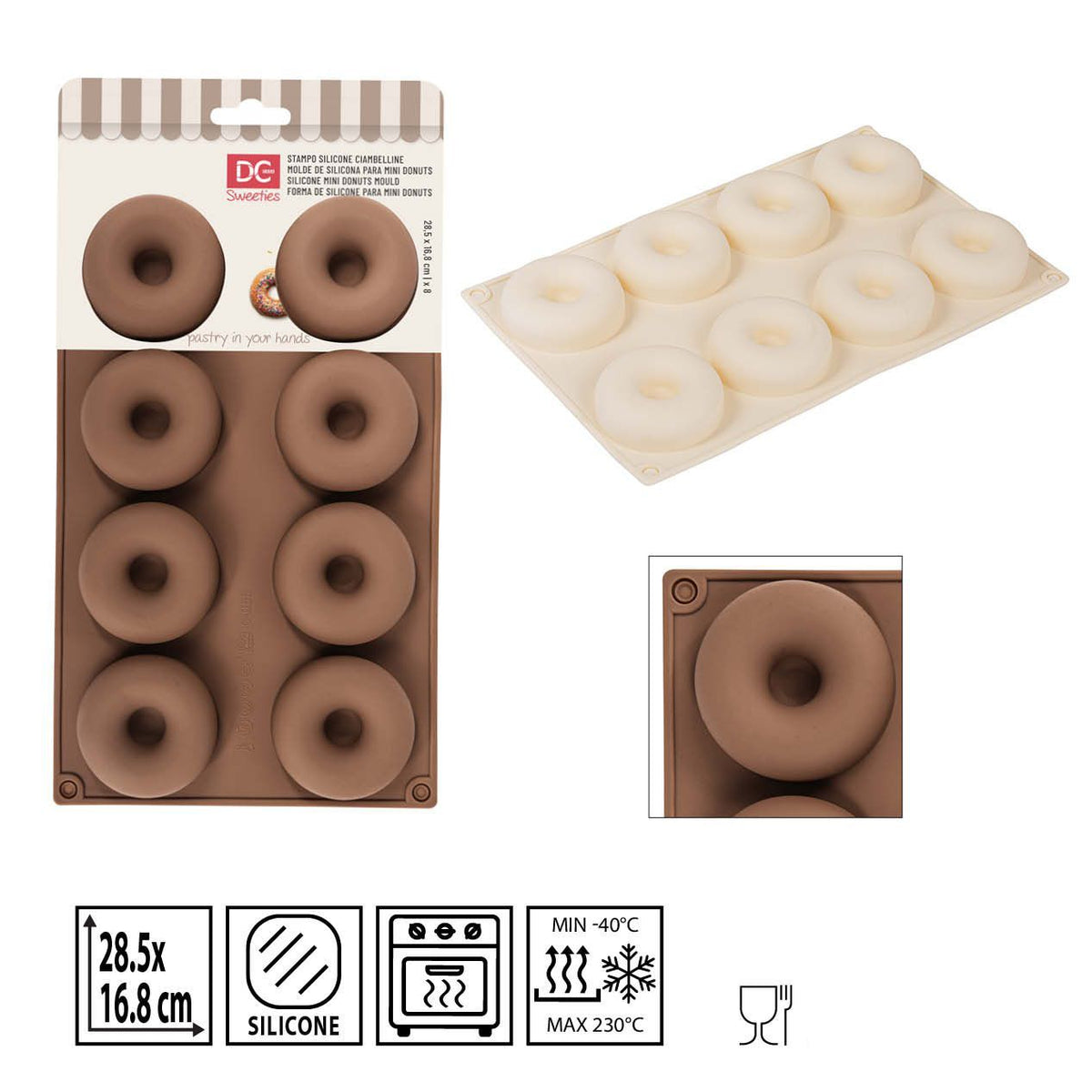 Molde de Silicona para Rosquillas y Donuts 1 ud