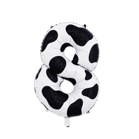 Globo Foil Número 80 cm (32") Estampado Vaca