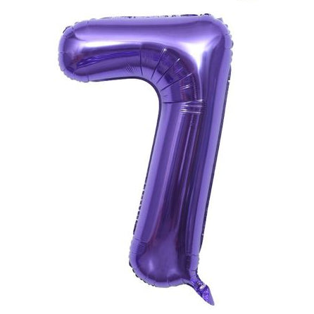 Globo Foil Número Gigante 100 cm (40") Morado Oscuro