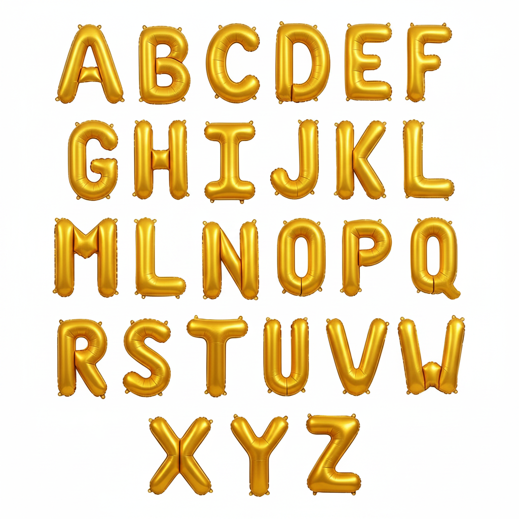 Globo Foil Letra 40 cm (16") Oro Mate