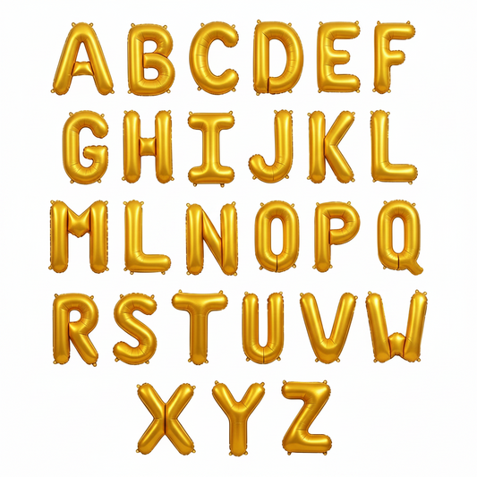 Globo Foil Letra 40 cm (16") Oro Mate