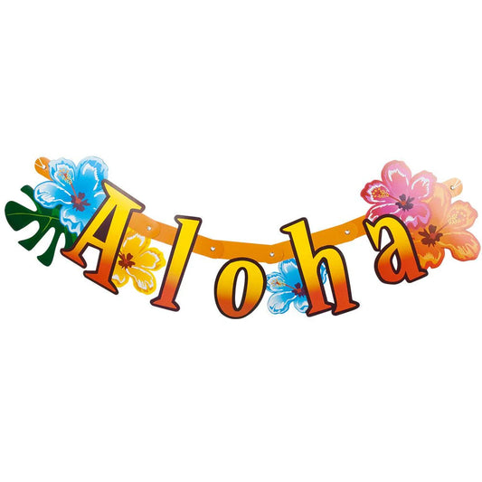 Guirnalda de Letras Aloha Hawaii 83x18 cm
