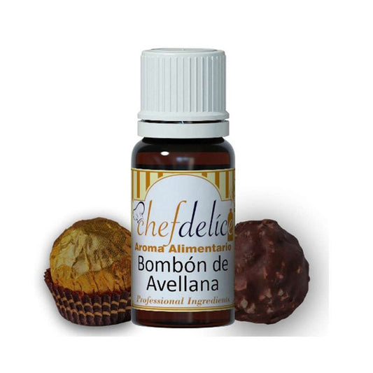 Aroma Líquido de Bombón Avellana Chefdelice 10 ml