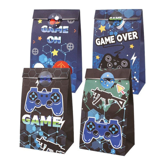 Bolsas de Papel Gamer 12x20x8 cm 4 uds