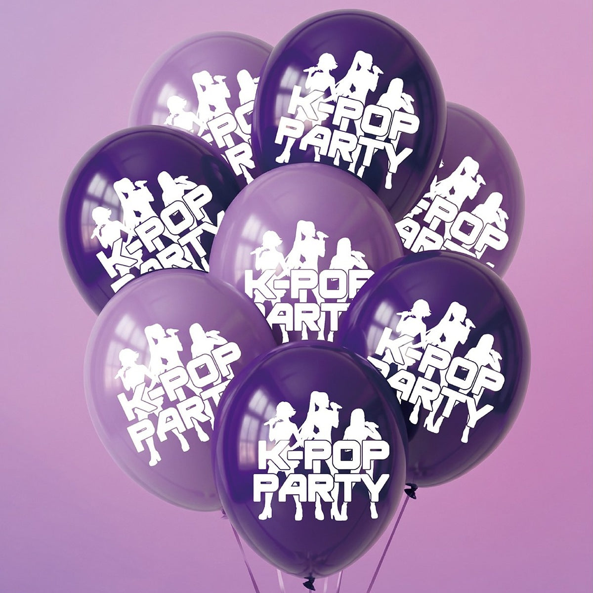 Set Globos Látex K-Pop Party 40 cm 8 uds