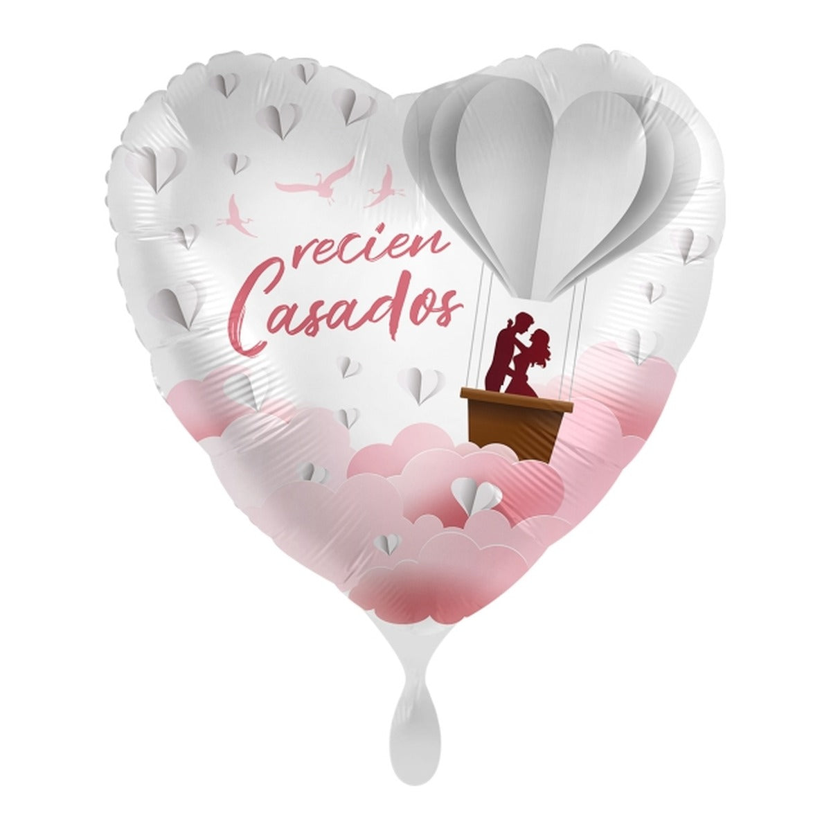 Globo Foil Recién Casados Globo Corazón 43 cm