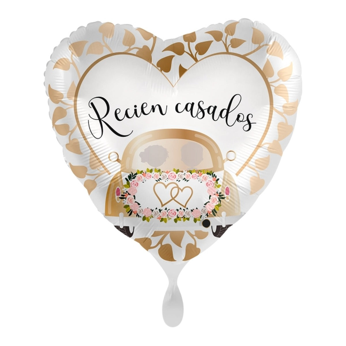 Globo Foil Recién Casados Coche 43 cm