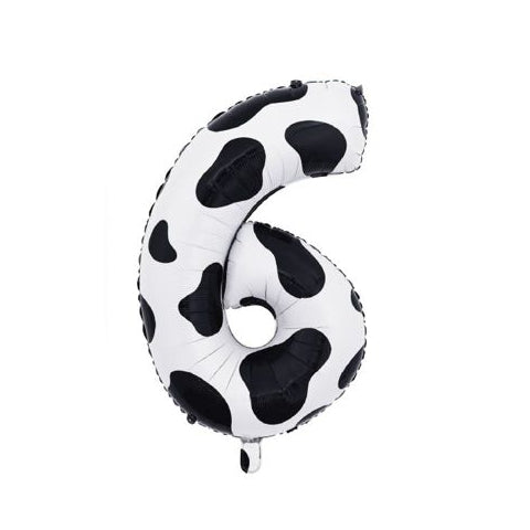 Globo Foil Número 80 cm (32") Estampado Vaca