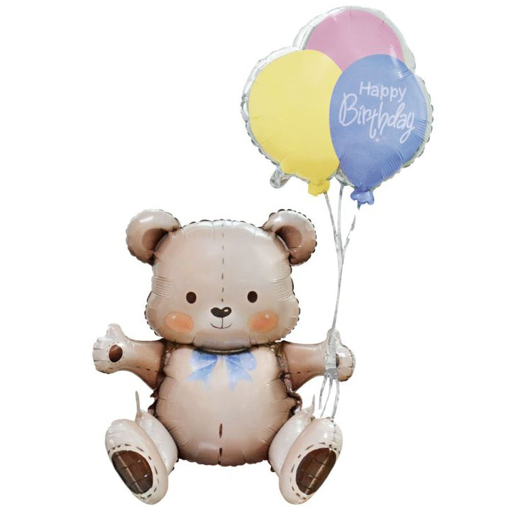 Globo Foil Osito Happy Birthday 76x31x41 cm