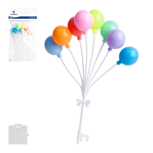 Topper Globos de Colores