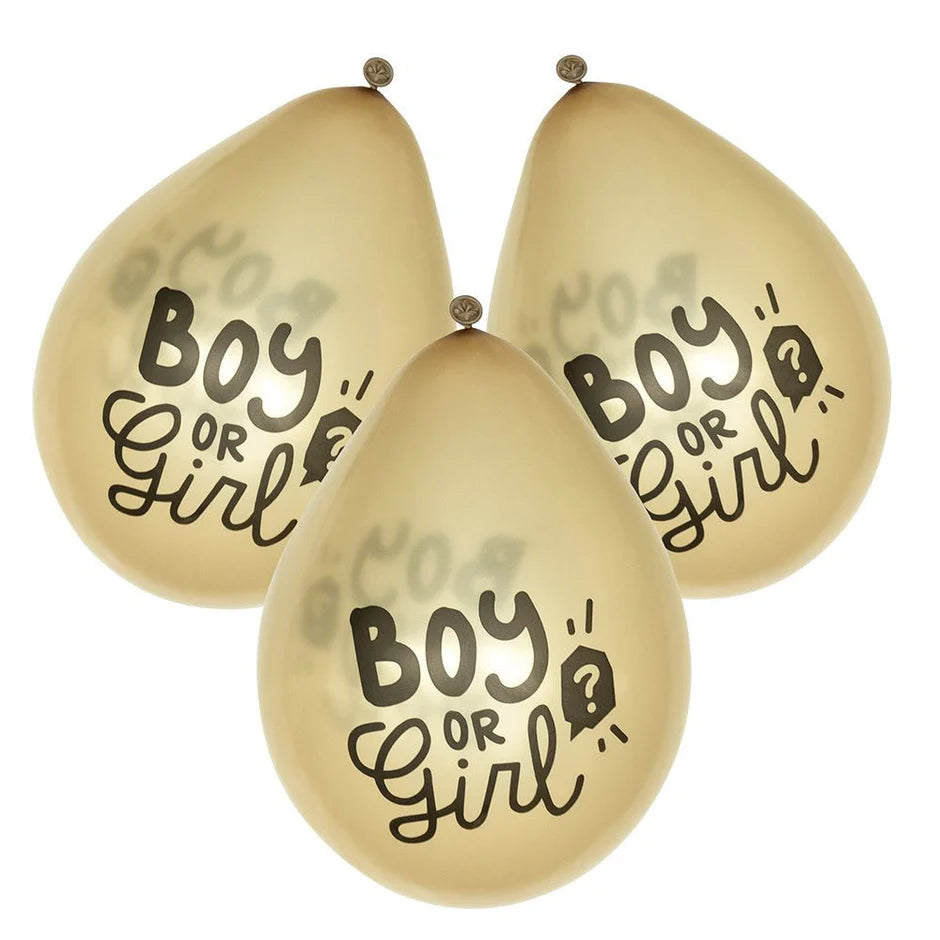 Globos de Látex 'Boy or Girl' 25 cm Pack 6 uds
