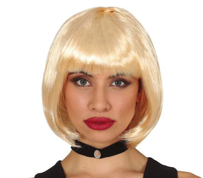 Peluca Corta Rubia Bob