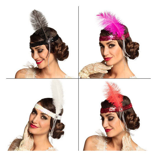 Diadema Flapper con Plumas