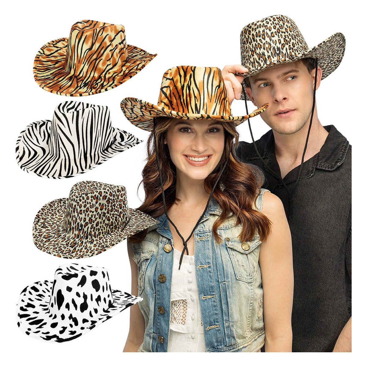 Sombrero Cowboy Wild Estampado Animal