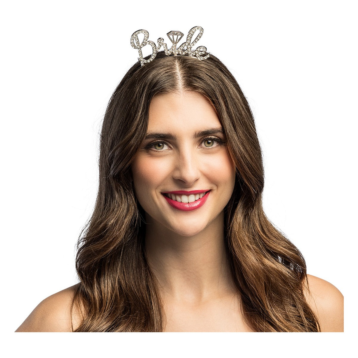 Tiara de Metal Novia con Strass