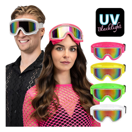 Gafas de Esquí de Fiesta Rave Neón UV