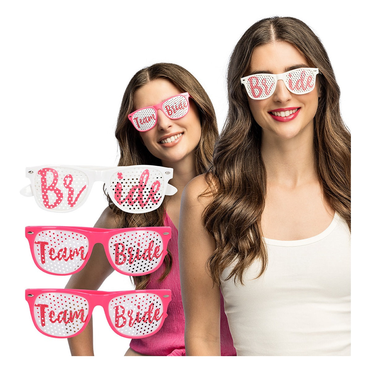 Set 3 Gafas de Fiesta Bride to Be y Team Bride