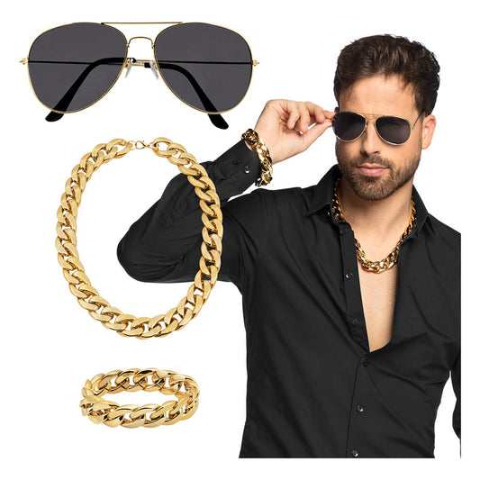 Set Chulo Collar, Pulsera y Gafas de Fiesta