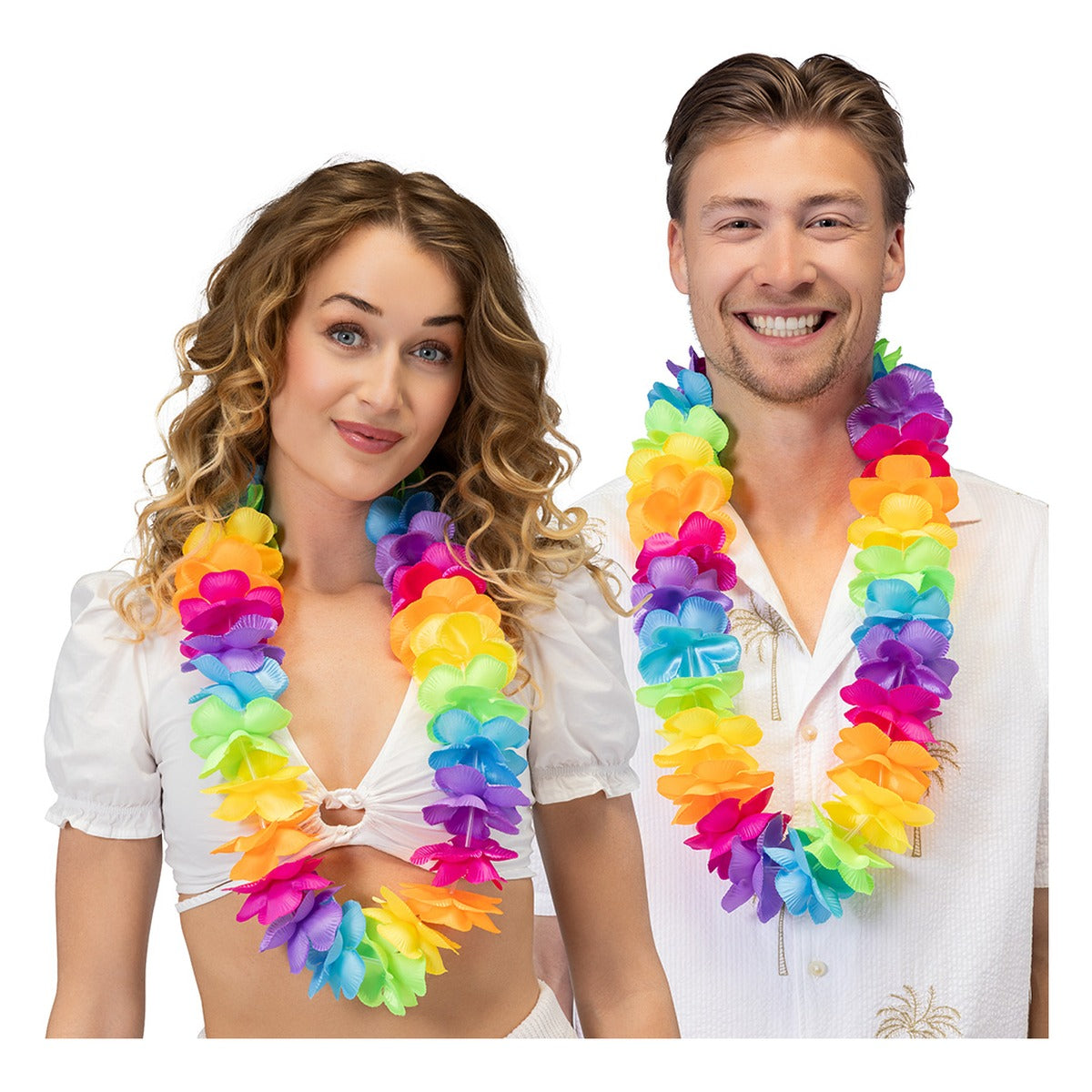 Collar Hawaiano Rainbow Deluxe XL