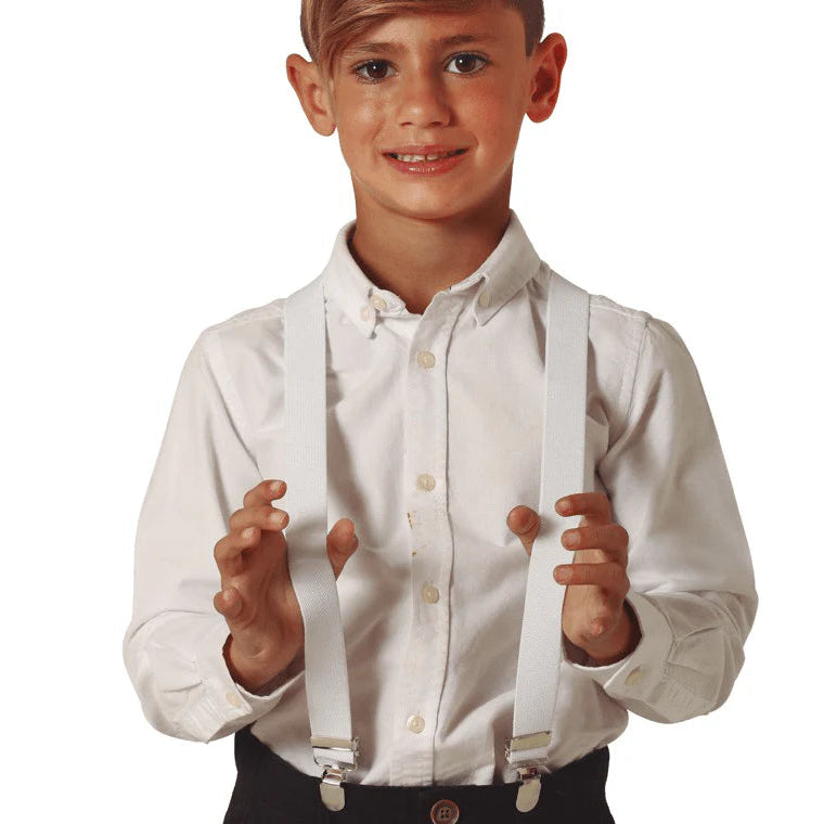 Tirantes de Disfraz Niño 58 cm – Blanco, Negro y Rojo