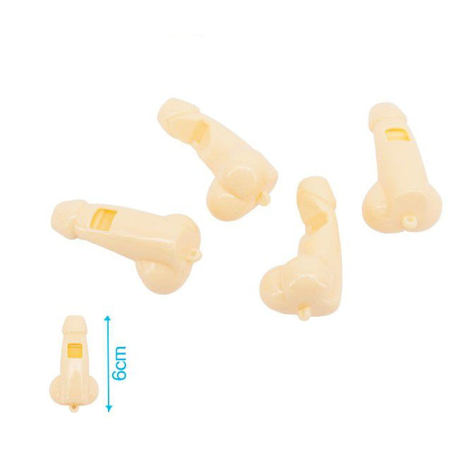 Silbato Pene Despedida Pack 4 uds