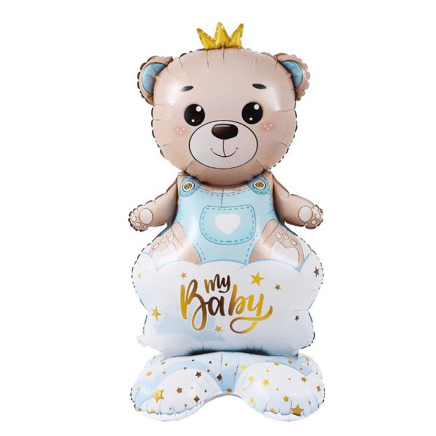 Globo Foil Oso Bebé con Base 154×77 cm