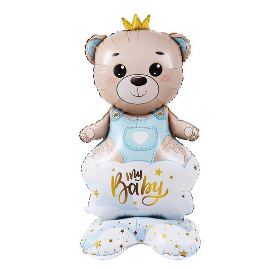 Globo Foil Oso Bebé con Base 154×77 cm