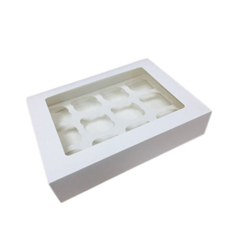 Caja para 12 Cupcakes Blanca
