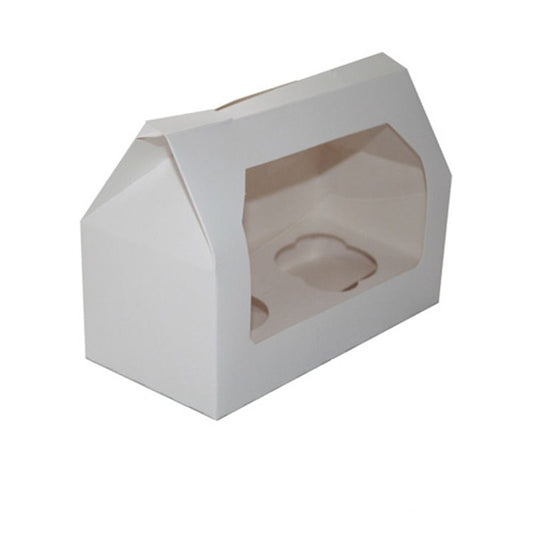 Caja para 2 Cupcakes Blanca