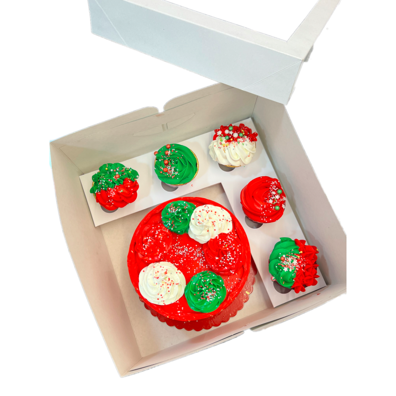 Caja Mixta Tarta 20 cm + 5 Cupcakes