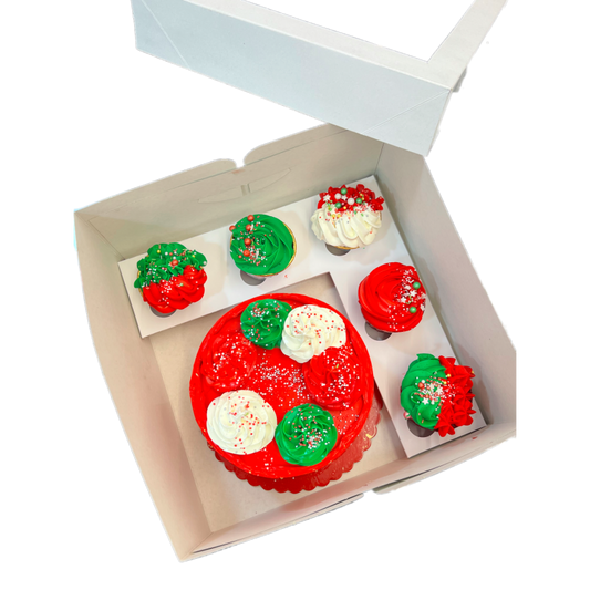 Caja Mixta Tarta 20 cm + 5 Cupcakes